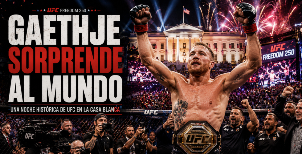 Gaethje Sorprende al Mundo en la UFC de la Casa Blanca